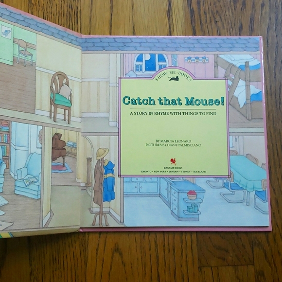 Catch That Mouse! By Marcia Leonard Vintage Hardcover Children's Book - Picture 3 of 4